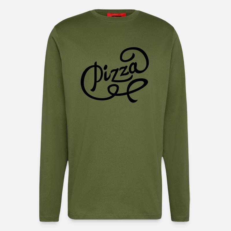 Pizza - Langarmshirt - made by SPREAD  - MOSS GREEN
