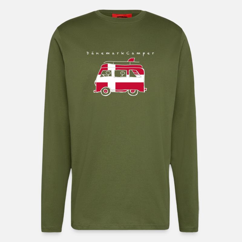 DänemarkCamper - Langarmshirt - made by SPREAD  - MOSS GREEN