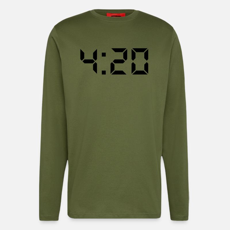420 TIMER - Longsleeve - made by SPREAD  - MOSS GREEN