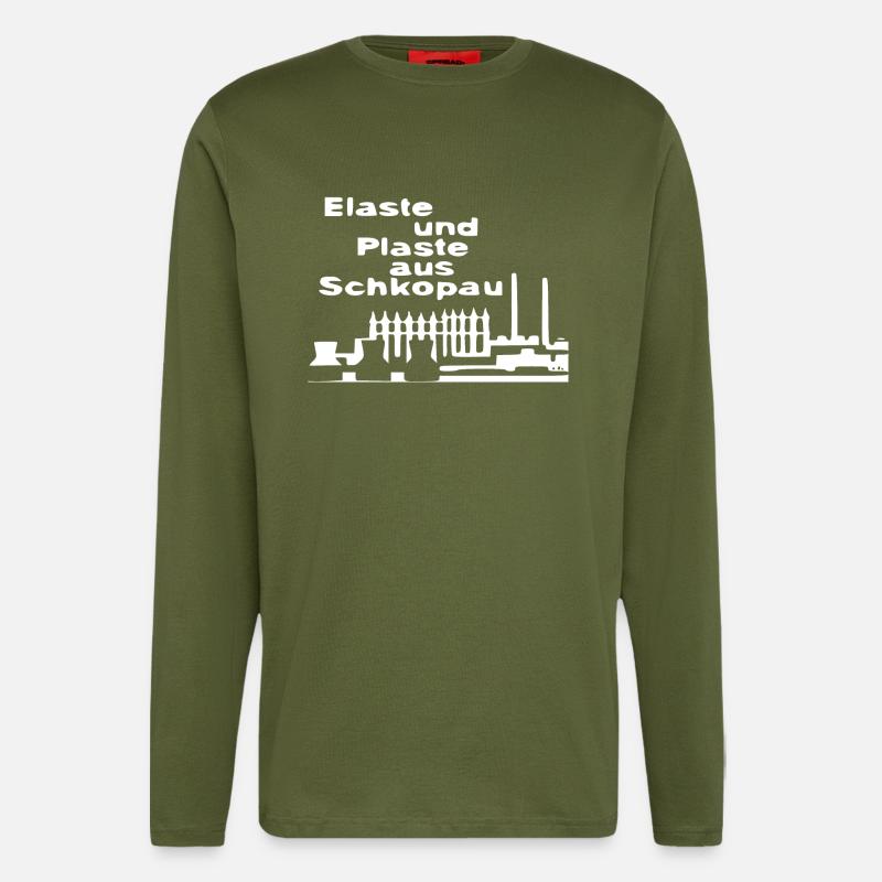 Elaste and plastic from Schkopau - Longsleeve - made by SPREAD - MOSS GREEN