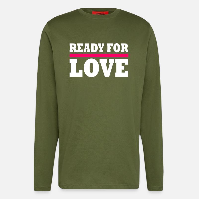 Ready for love - Langarmshirt - made by SPREAD - MOSS GREEN