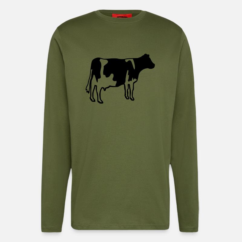 Kuh - Langarmshirt - made by SPREAD  - MOSS GREEN