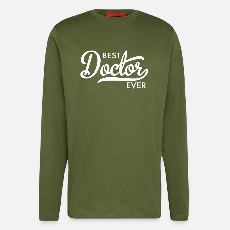 Best Doctor ever - Langarmshirt - made by SPREAD  - MOSS GREEN
