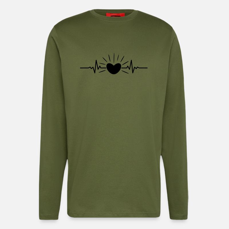 Sommer - Sonne Puls - Langarmshirt - made by SPREAD - MOSS GREEN
