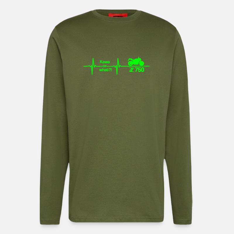 Motorrad - Langarmshirt - made by SPREAD  - MOSS GREEN