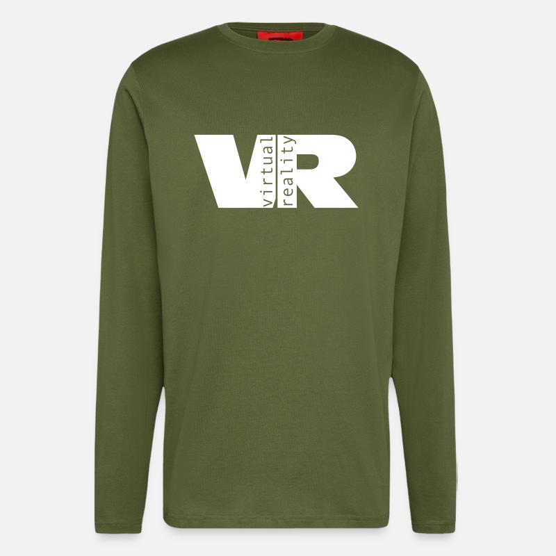 Virtual Reality - Langarmshirt - made by SPREAD - MOSS GREEN