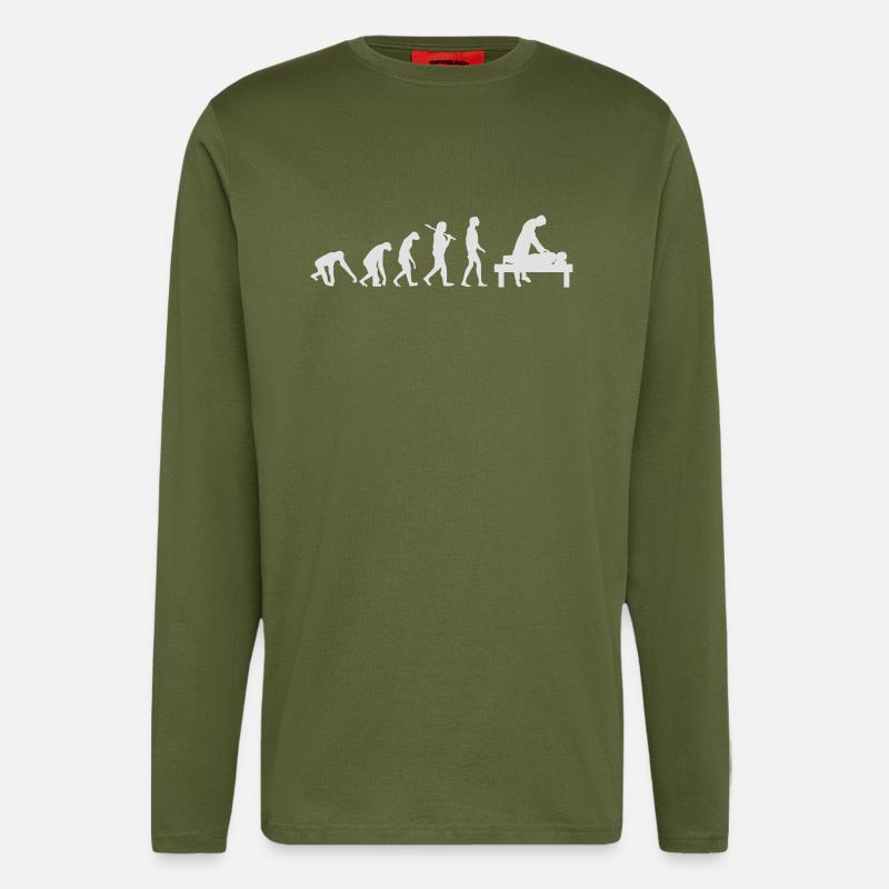 BURNOUT EVOLUTION - Langarmshirt - made by SPREAD  - MOSS GREEN