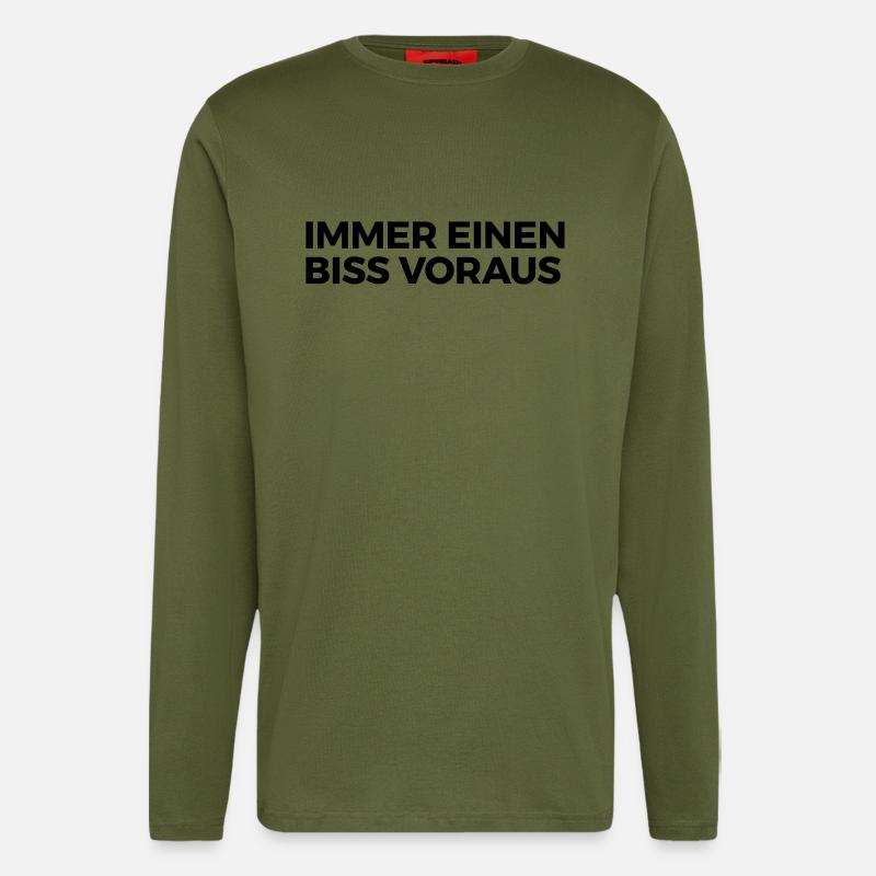 immer einen Biss voraus - Langarmshirt - made by SPREAD  - MOSS GREEN