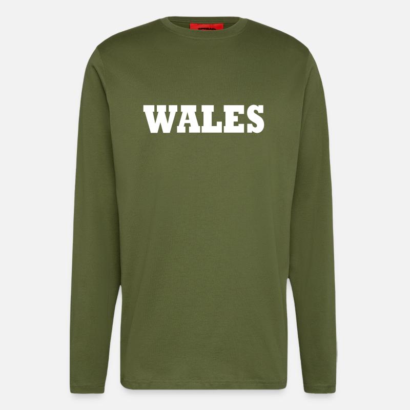 Wales - Langarmshirt - made by SPREAD - MOSS GREEN