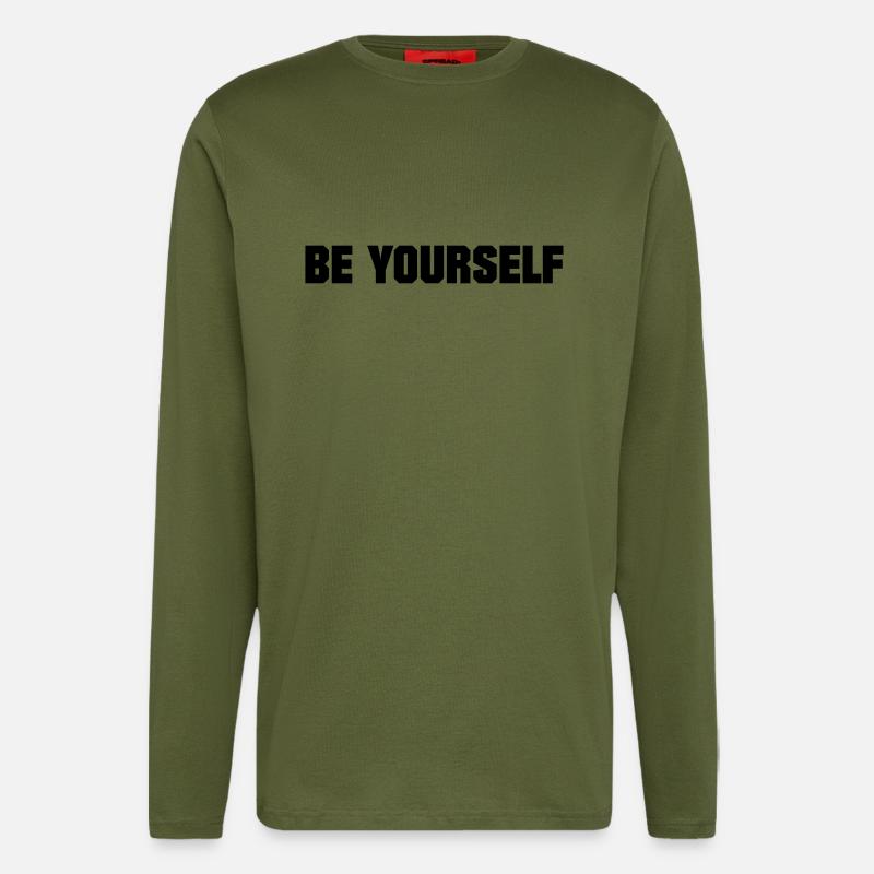 BE YOURSELF - Langarmshirt - made by SPREAD  - MOSS GREEN