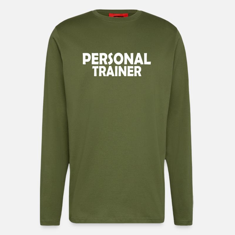 Personal trainer - Longsleeve - made by SPREAD  - MOSS GREEN