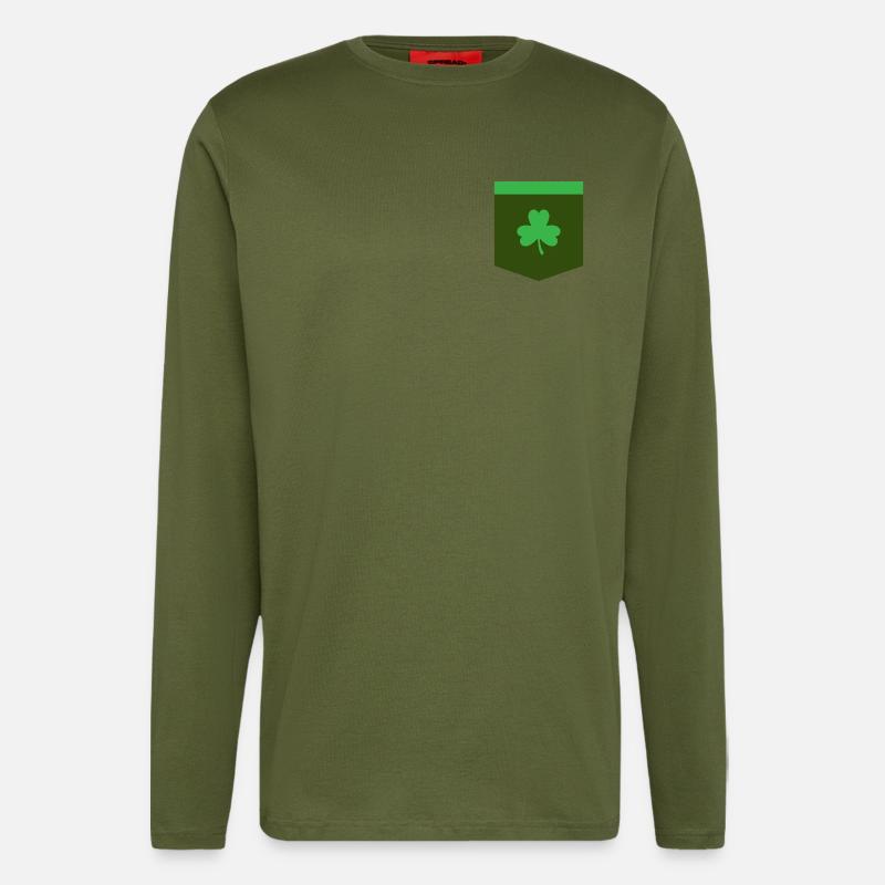 St Patricks Day - Tasche - Langarmshirt - made by SPREAD  - MOSS GREEN