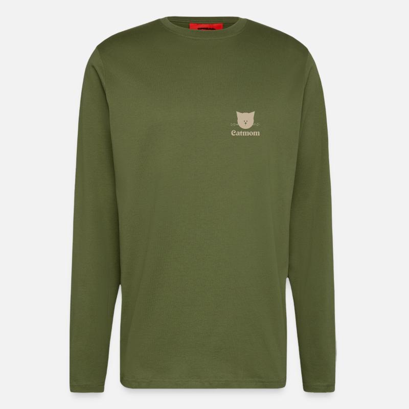 CATMOM sand - Langarmshirt - made by SPREAD  - MOSS GREEN