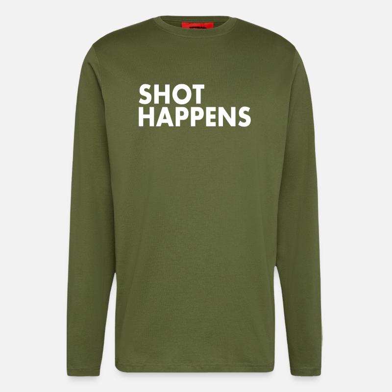 Shot happens - Langarmshirt - made by SPREAD - MOSS GREEN