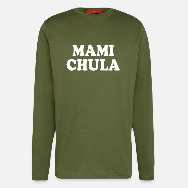 Mami chula - Manches longues bio décontracté fabriqué en UE - MOSS GREEN