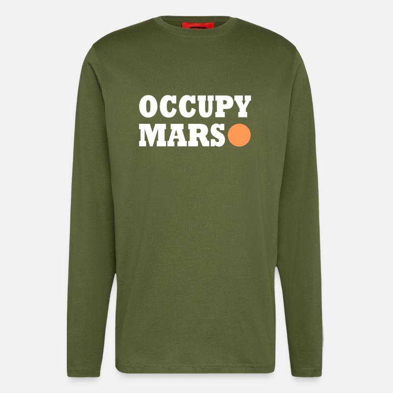 Occupy Mars - Longsleeve - made by SPREAD  - MOSS GREEN