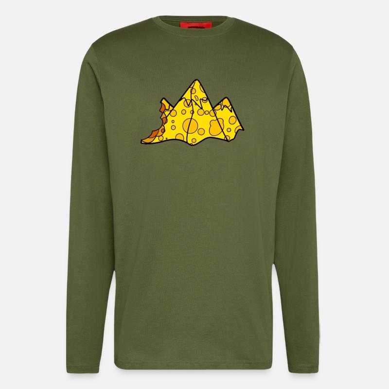 Käse Berg - Langarmshirt - made by SPREAD  - MOSS GREEN