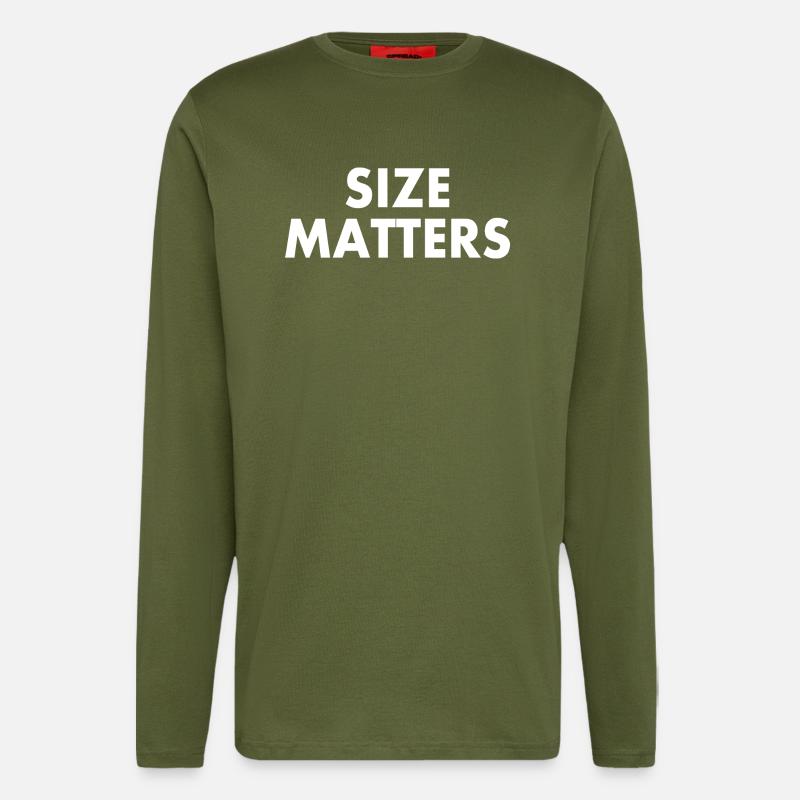 Size matters - Longsleeve - made by SPREAD  - MOSS GREEN