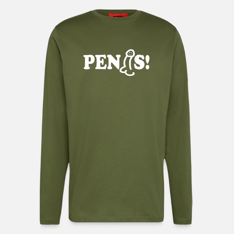 Penis - Langarmshirt - made by SPREAD  - MOSS GREEN