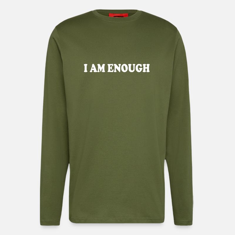 I am enough - Longsleeve - made by SPREAD  - MOSS GREEN
