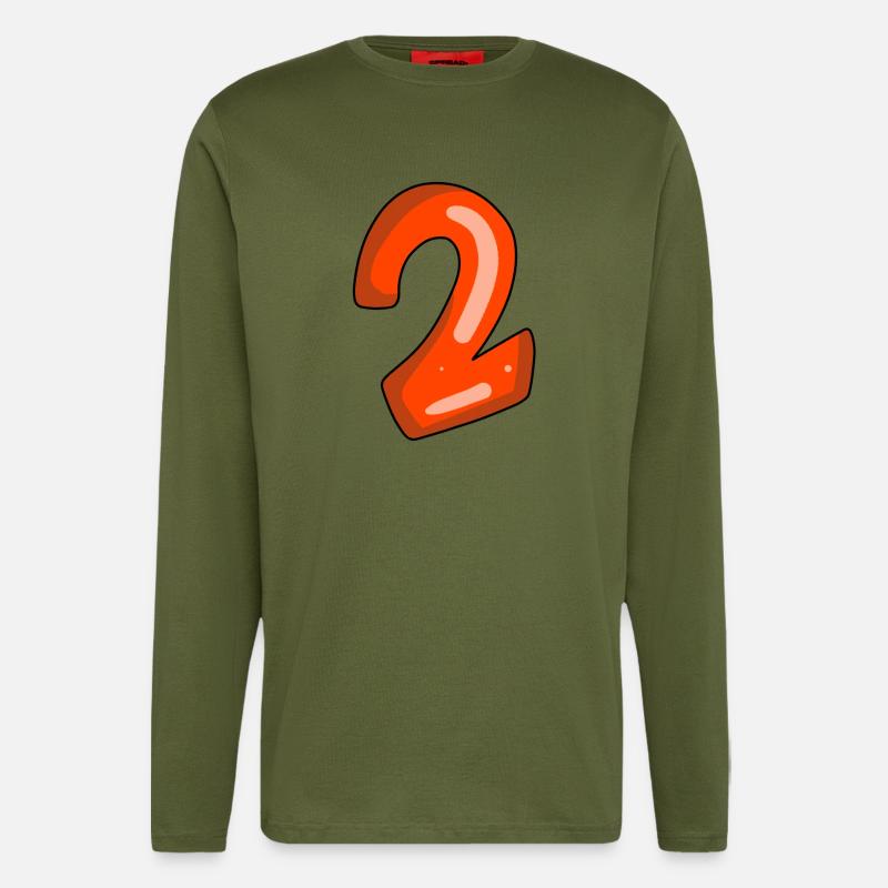 2 rot - Langarmshirt - made by SPREAD  - MOSS GREEN