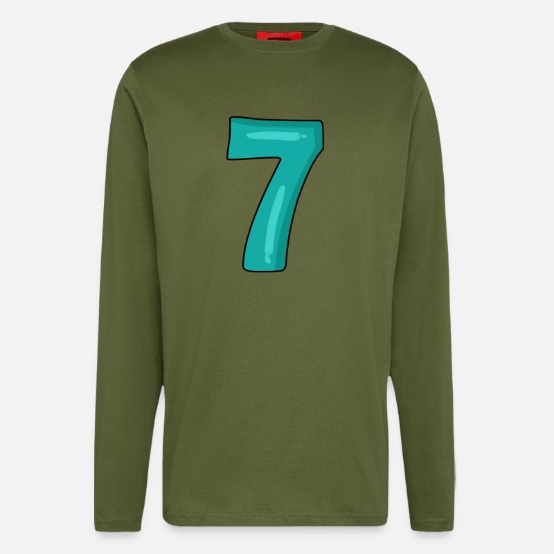 Nummer 7 - Langarmshirt - made by SPREAD  - MOSS GREEN