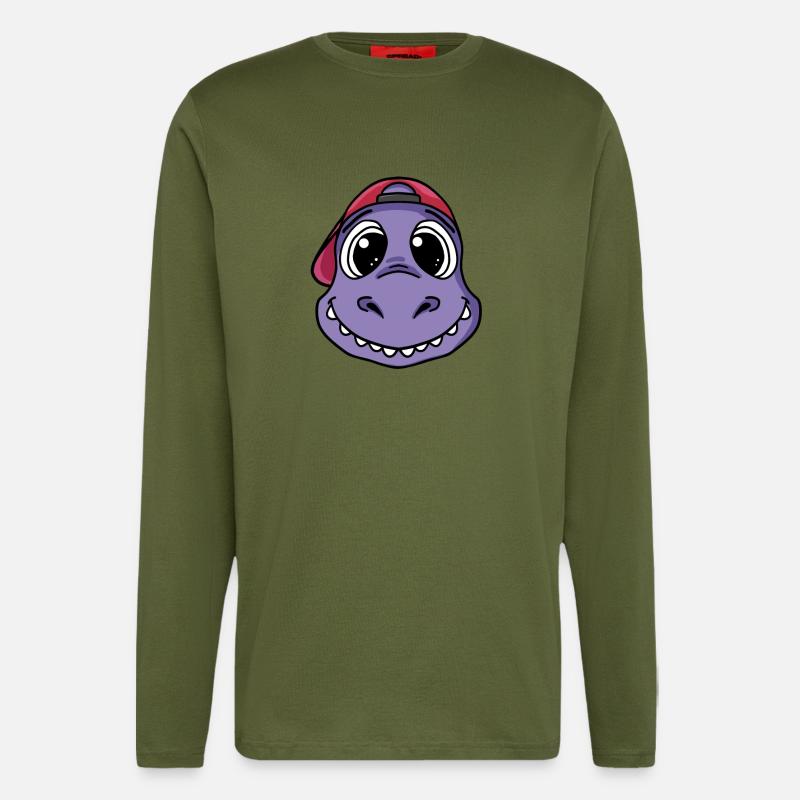 Dinosaurier - Langarmshirt - made by SPREAD  - MOSS GREEN