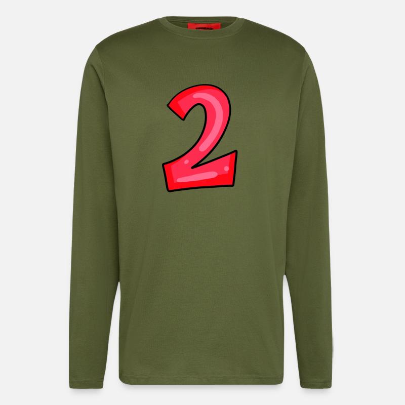 2 rot - Langarmshirt - made by SPREAD  - MOSS GREEN