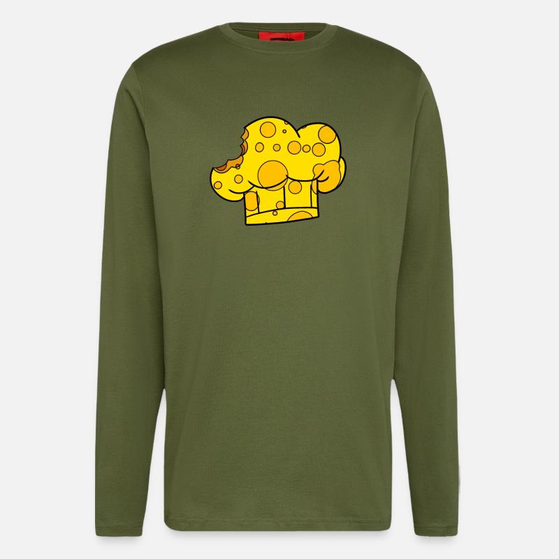 Käse Koch Kochmütze - Langarmshirt - made by SPREAD  - MOSS GREEN
