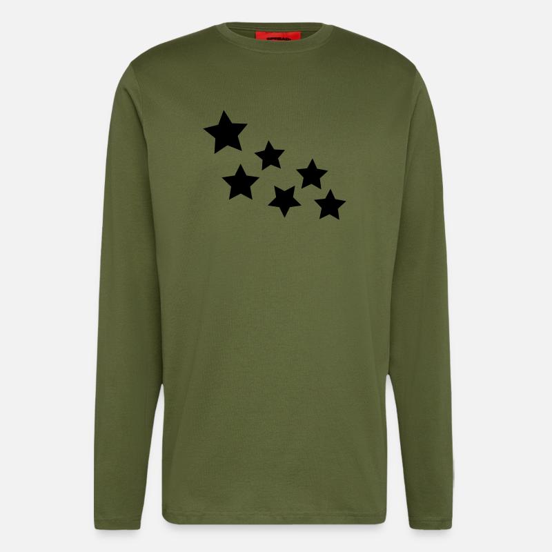 Sterne - Langarmshirt - made by SPREAD  - MOSS GREEN