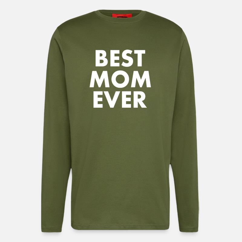 Best mom ever - Longsleeve - made by SPREAD  - MOSS GREEN