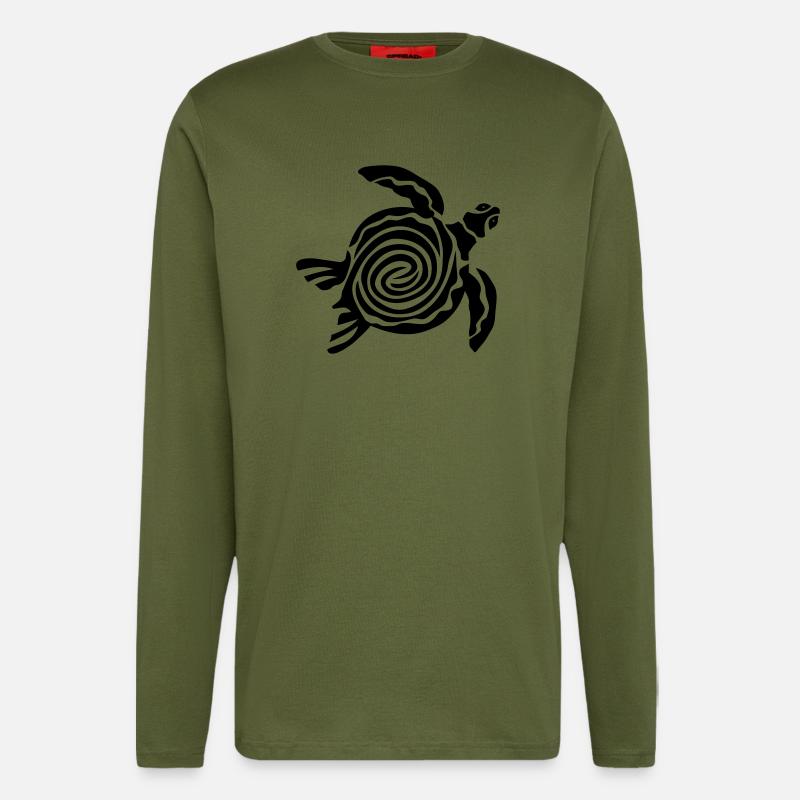 Schildkröte - Langarmshirt - made by SPREAD  - MOSS GREEN