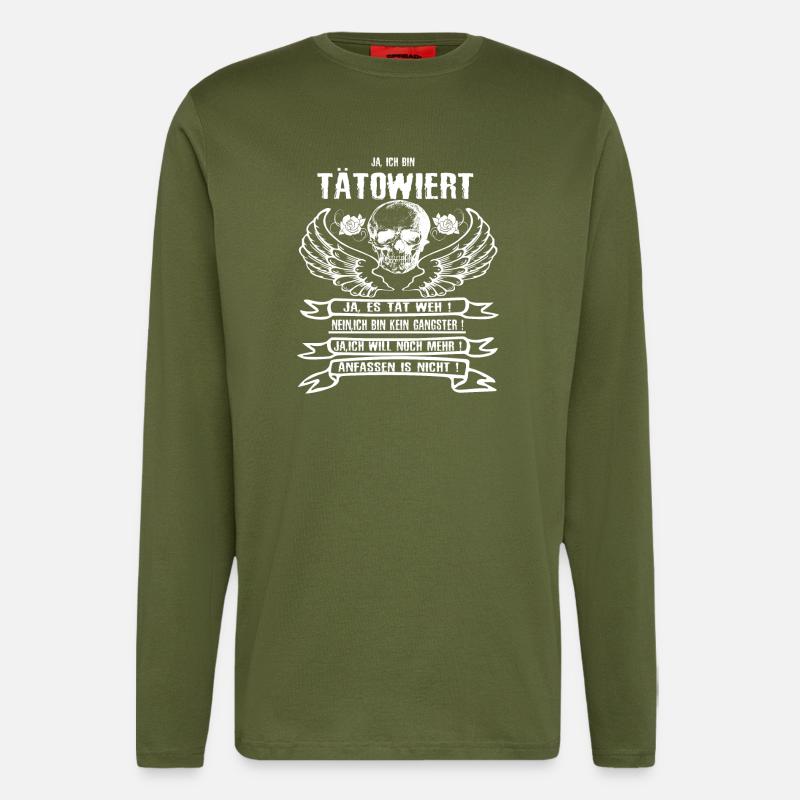 tattooed - Longsleeve - made by SPREAD  - MOSS GREEN