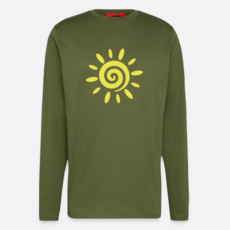 Sonne - Langarmshirt - made by SPREAD  - MOSS GREEN