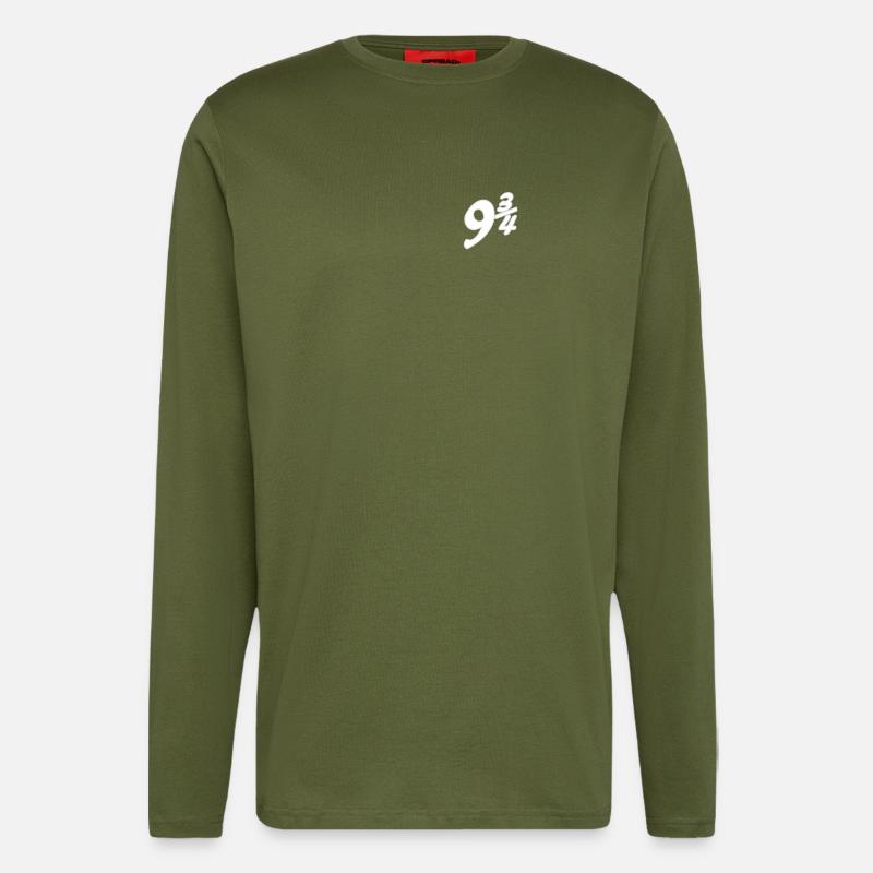 Gleis 9 3/4 - Langarmshirt - made by SPREAD  - MOSS GREEN