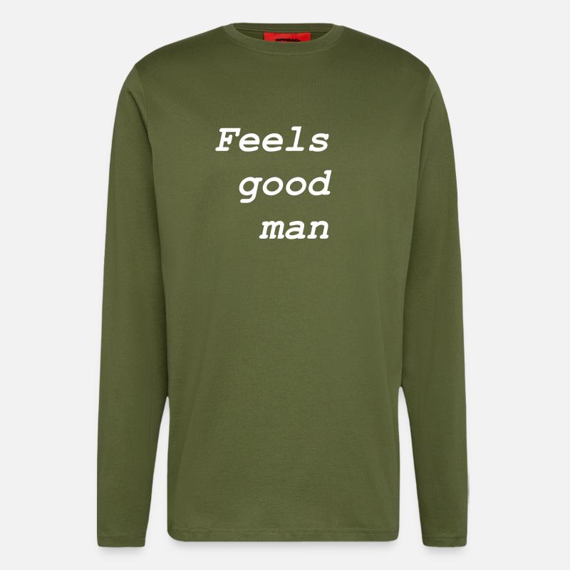 Feels good man - Langarmshirt - made by SPREAD  - MOSS GREEN