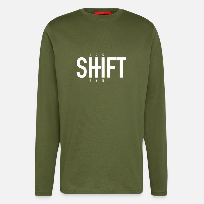 SHIFT - car design - Longsleeve - made by SPREAD  - MOSS GREEN