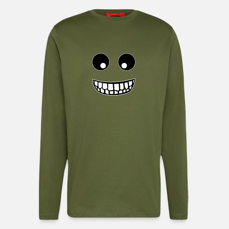 Lächeln - Langarmshirt - made by SPREAD  - MOSS GREEN