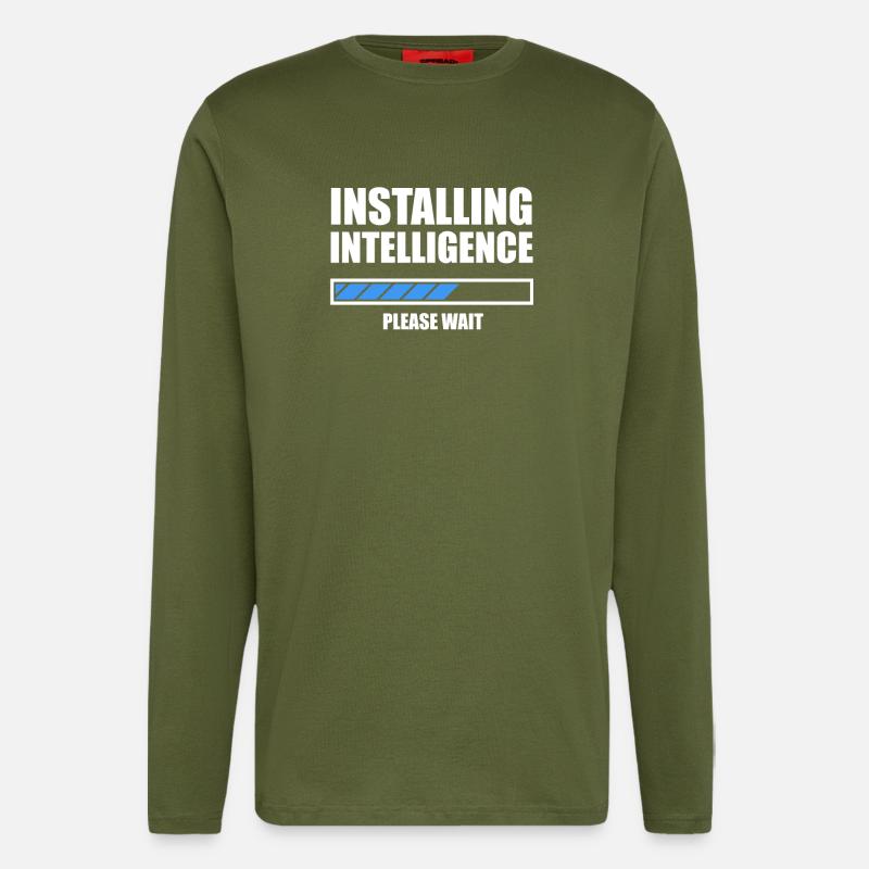 Installing Intelligence N - Longsleeve - made by SPREAD  - MOSS GREEN