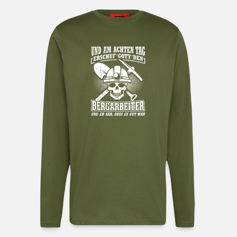 Bergarbeiter - Langarmshirt - made by SPREAD  - MOSS GREEN