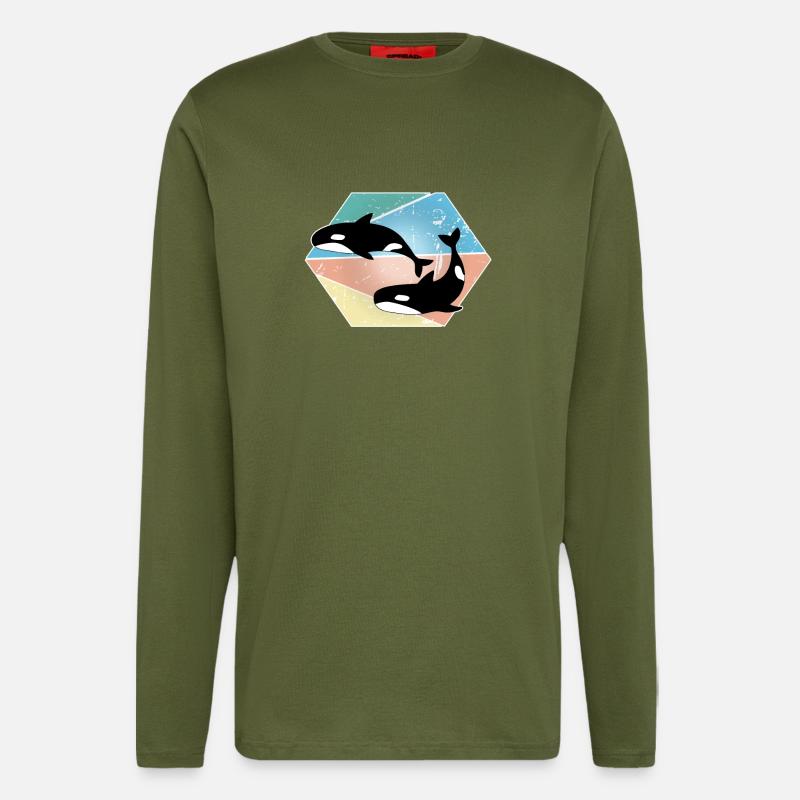 Wal - Langarmshirt - made by SPREAD  - MOSS GREEN
