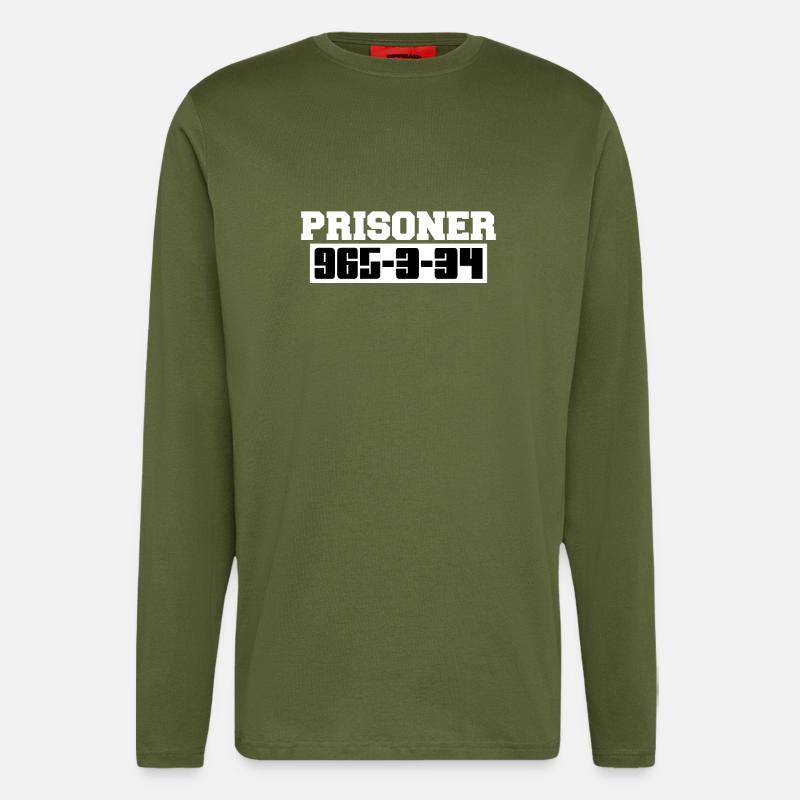Prisoner nice cool gift - Longsleeve - made by SPREAD  - MOSS GREEN