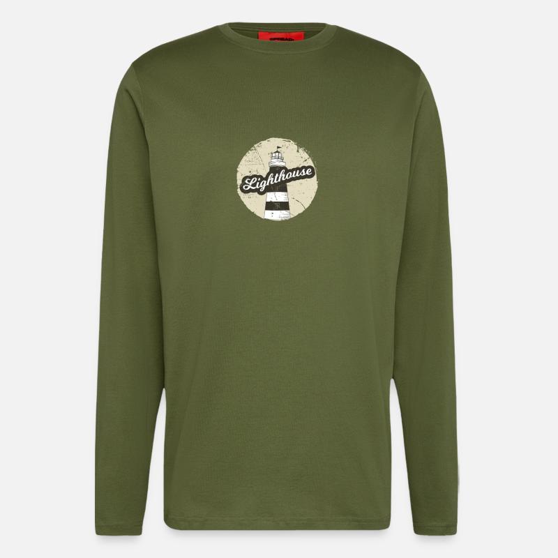 Lighthouse - Light house - Longsleeve - made by SPREAD  - MOSS GREEN