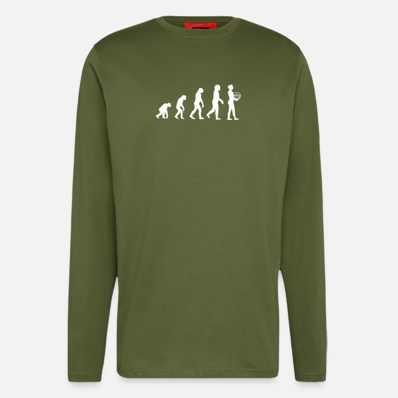 Aquarium Aquaristics Evolution - Longsleeve - made by SPREAD  - MOSS GREEN