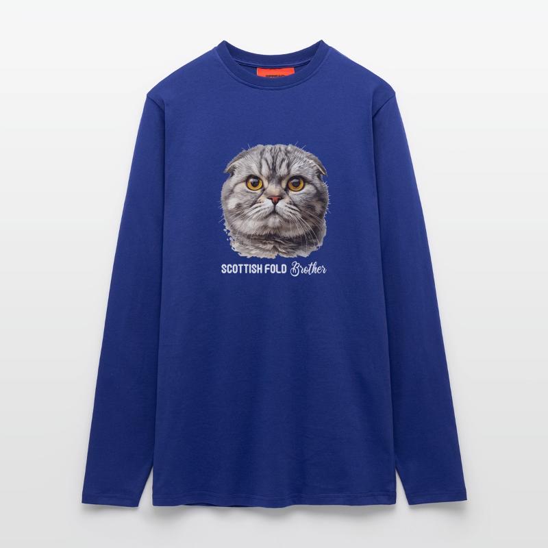 Scottish Fold Kitten Scottish Fold chat Manches longues bio décontracté fabriqué en UE