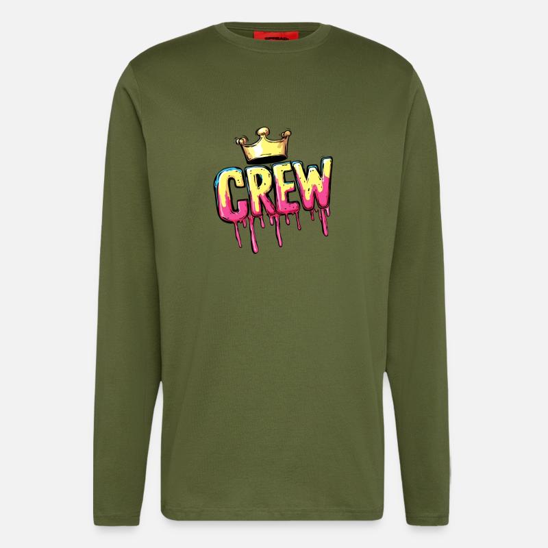 Crew Krone - Langarmshirt - made by SPREAD  - MOSS GREEN