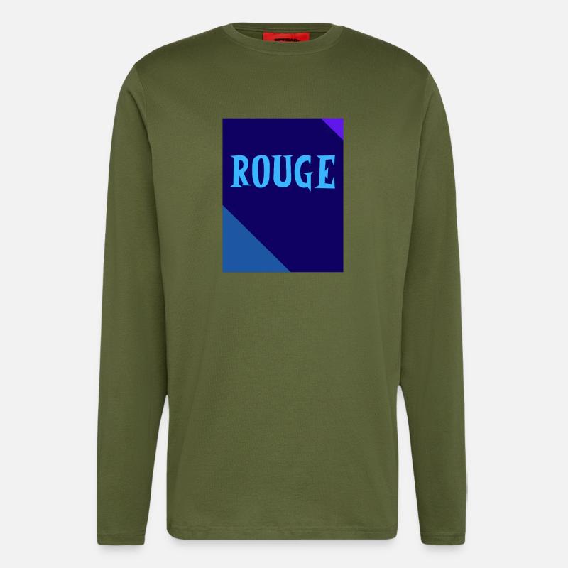 RED Rectangle Triangle Chalkboard - Longsleeve - made by SPREAD  - MOSS GREEN