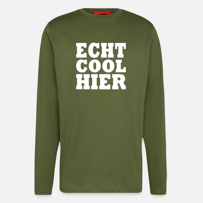 Echt cool hier - Langarmshirt - made by SPREAD  - MOSS GREEN