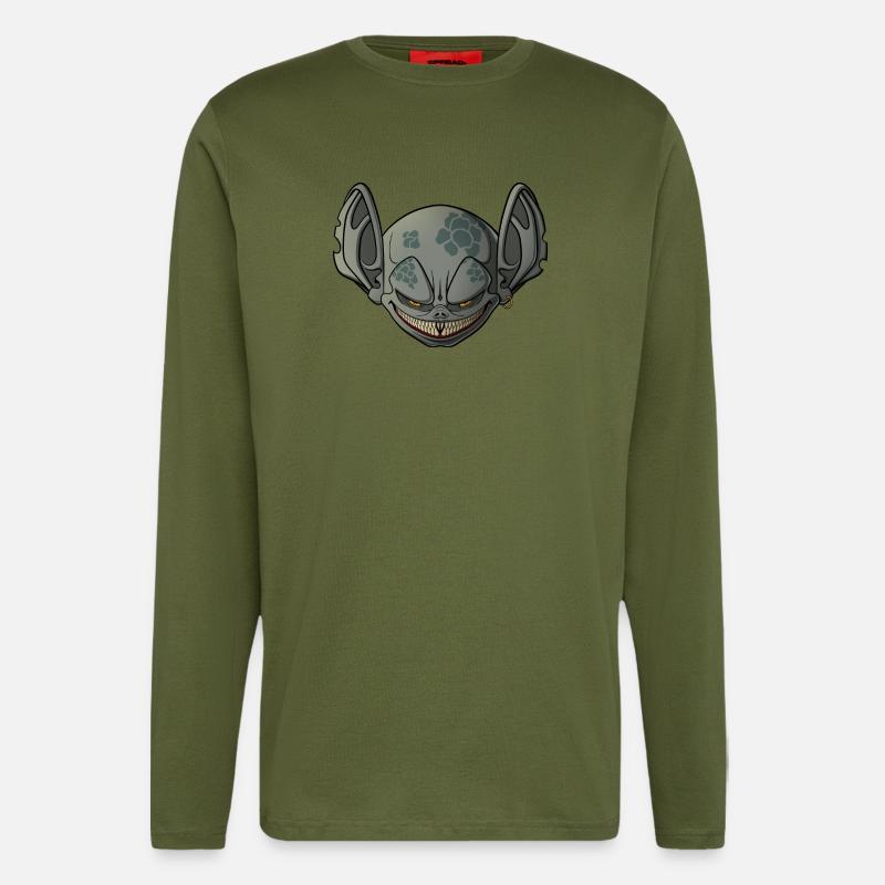 Gremlin - Langarmshirt - made by SPREAD  - MOSS GREEN