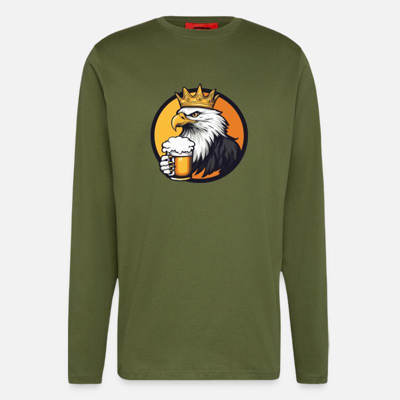 Adler Bier - Langarmshirt - made by SPREAD  - MOSS GREEN